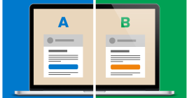 Email marketing test A/B