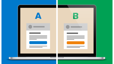 Email marketing test A/B