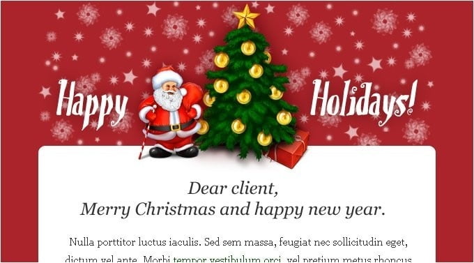Email marketing khách sạn dịp Giáng sinh