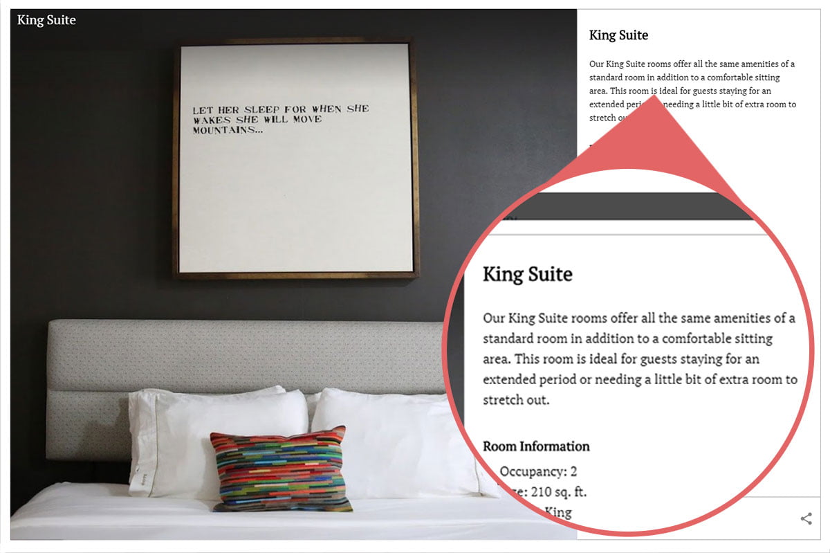 Sử dụng ảnh chất lượng cao khi kinh doanh khách sạn trên website