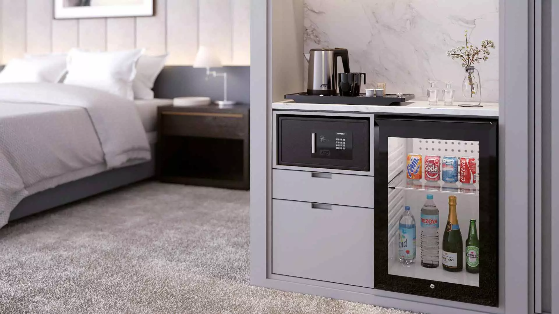 Minibar là gì? Tủ lạnh mini phù hợp với mọi phòng khách sạn