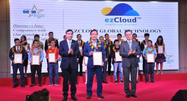 ezCloud nhận giải thưởng Doanh nghiệp có năng lực công nghệ 4.0 tiêu biểu 2019