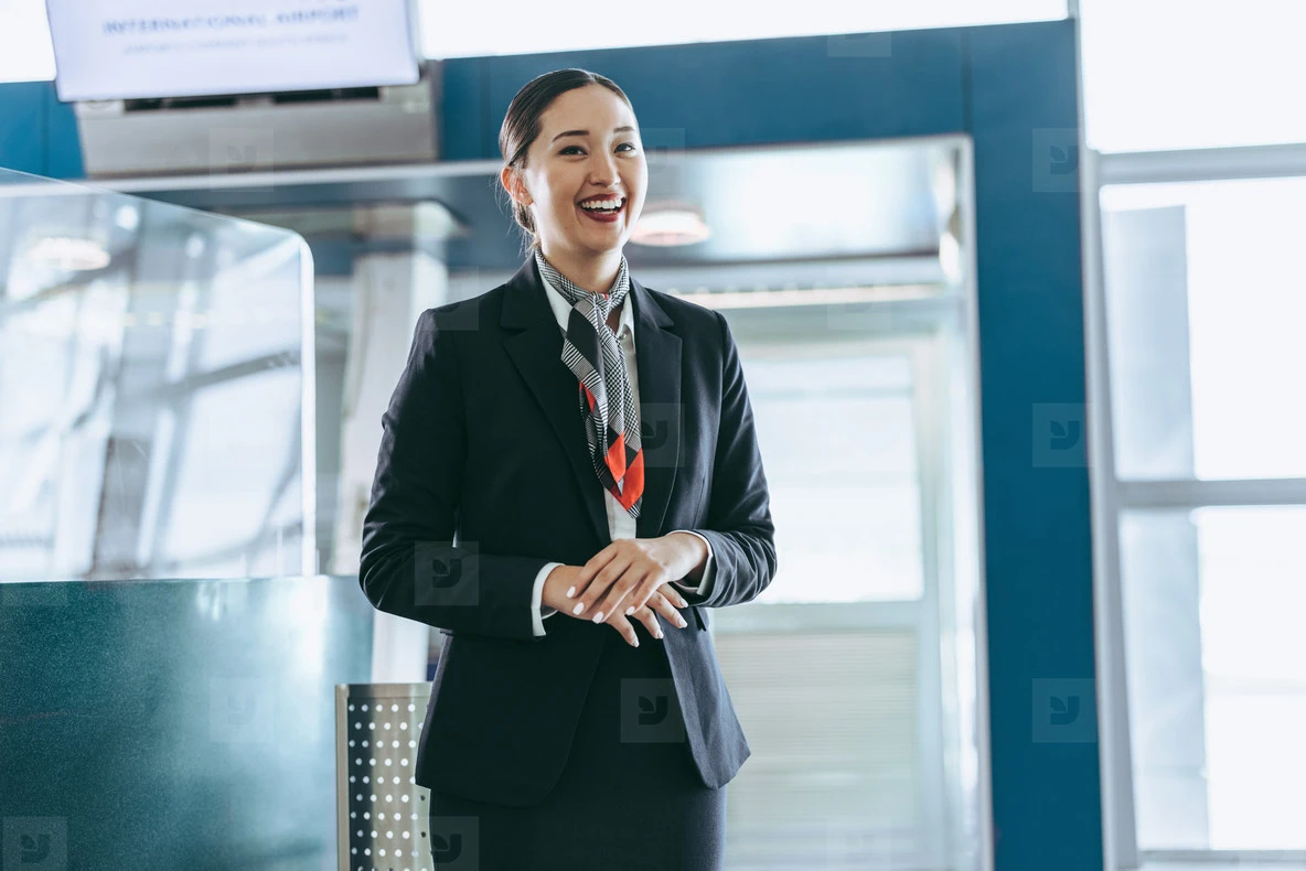 airport representative cởi mở hòa đồng