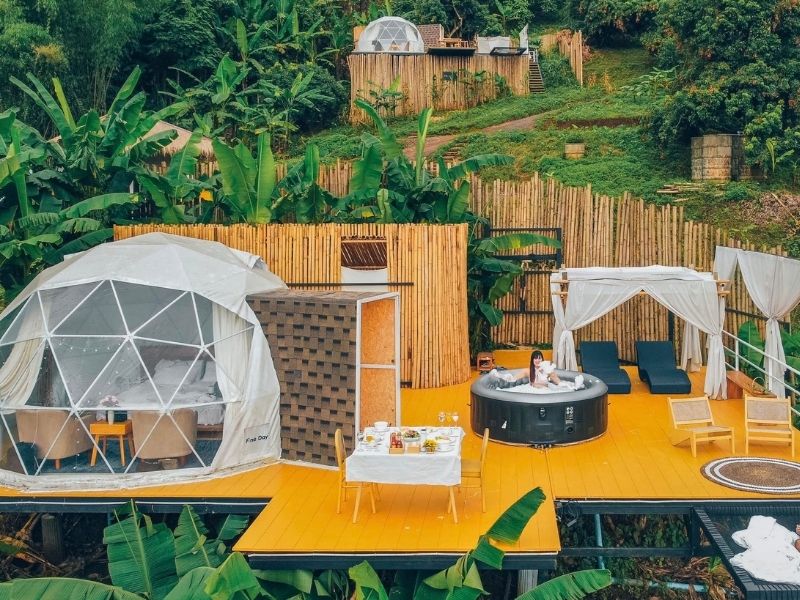 Thiết kế homestay với lều vải du mục