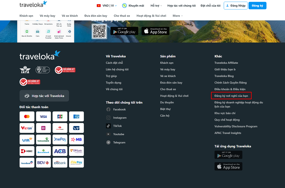 Hướng dẫn cách đăng ký bán phòng trên Traveloka đơn giản