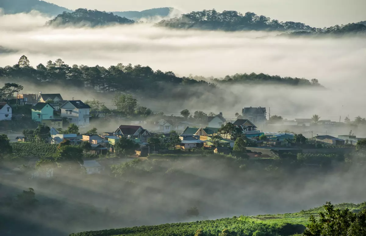 đà lạt mờ sương