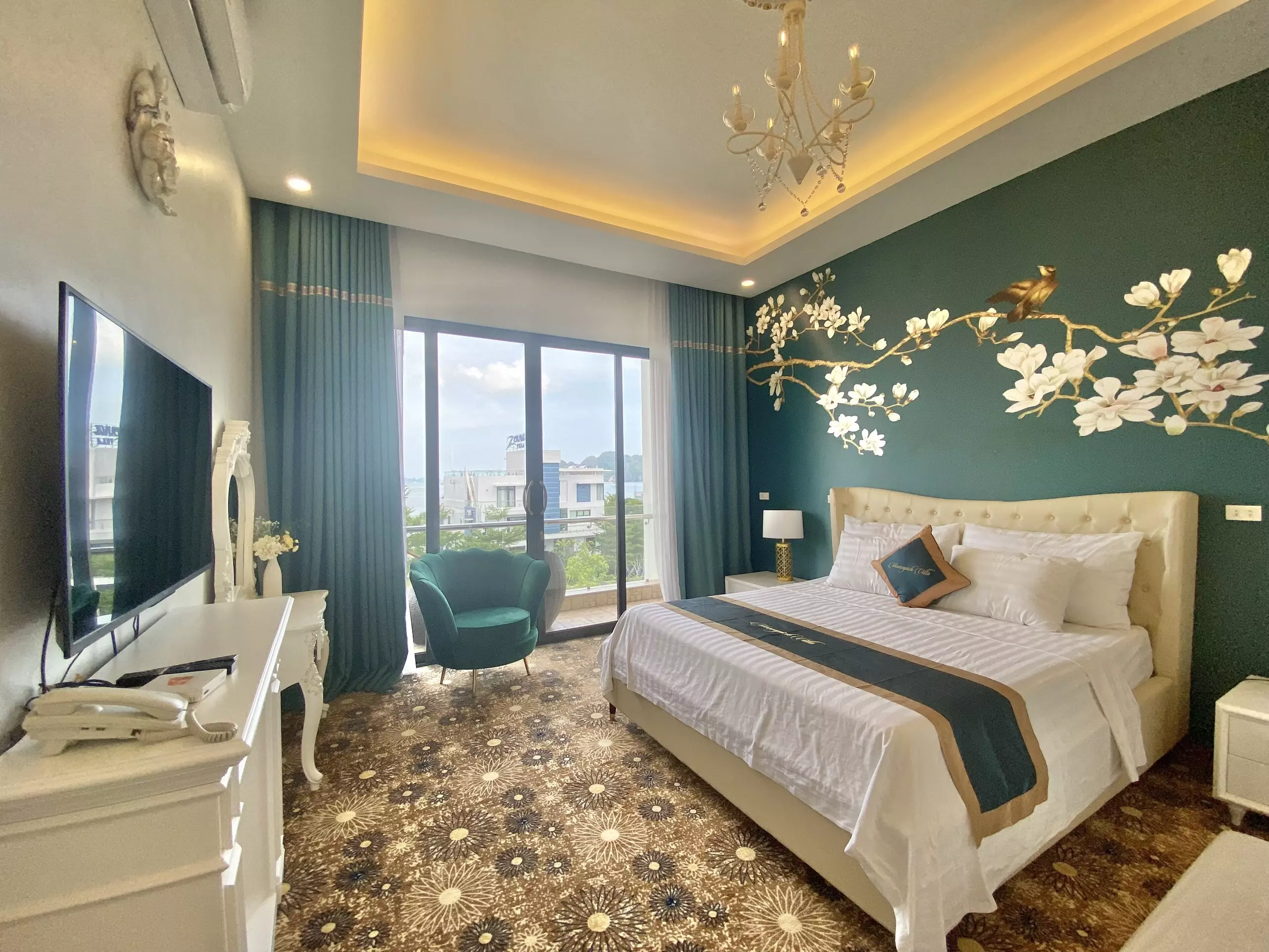 căn phòng ngủ sang trọng tại movenpick