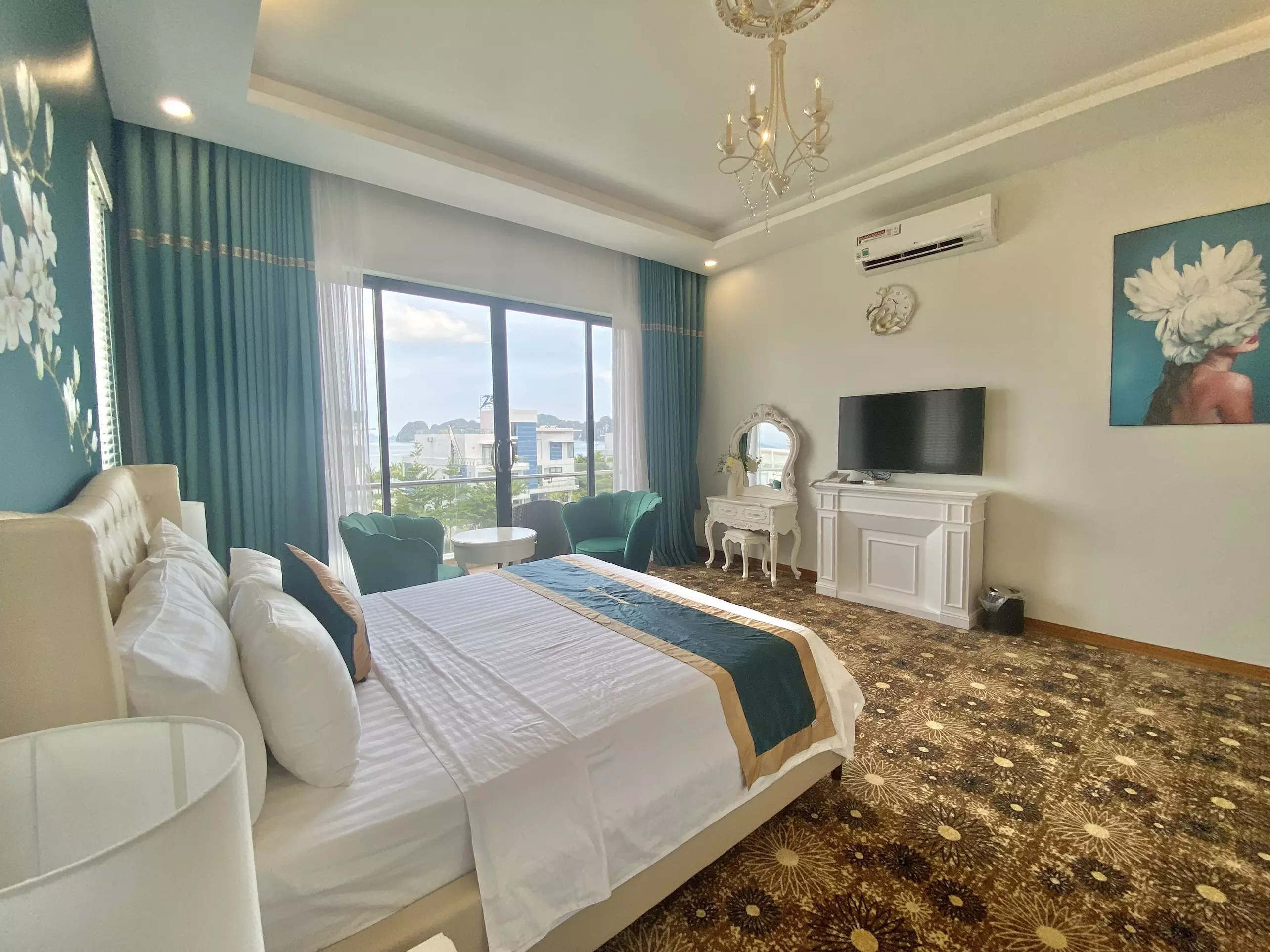 không gian phòng ngủ movenpick villa