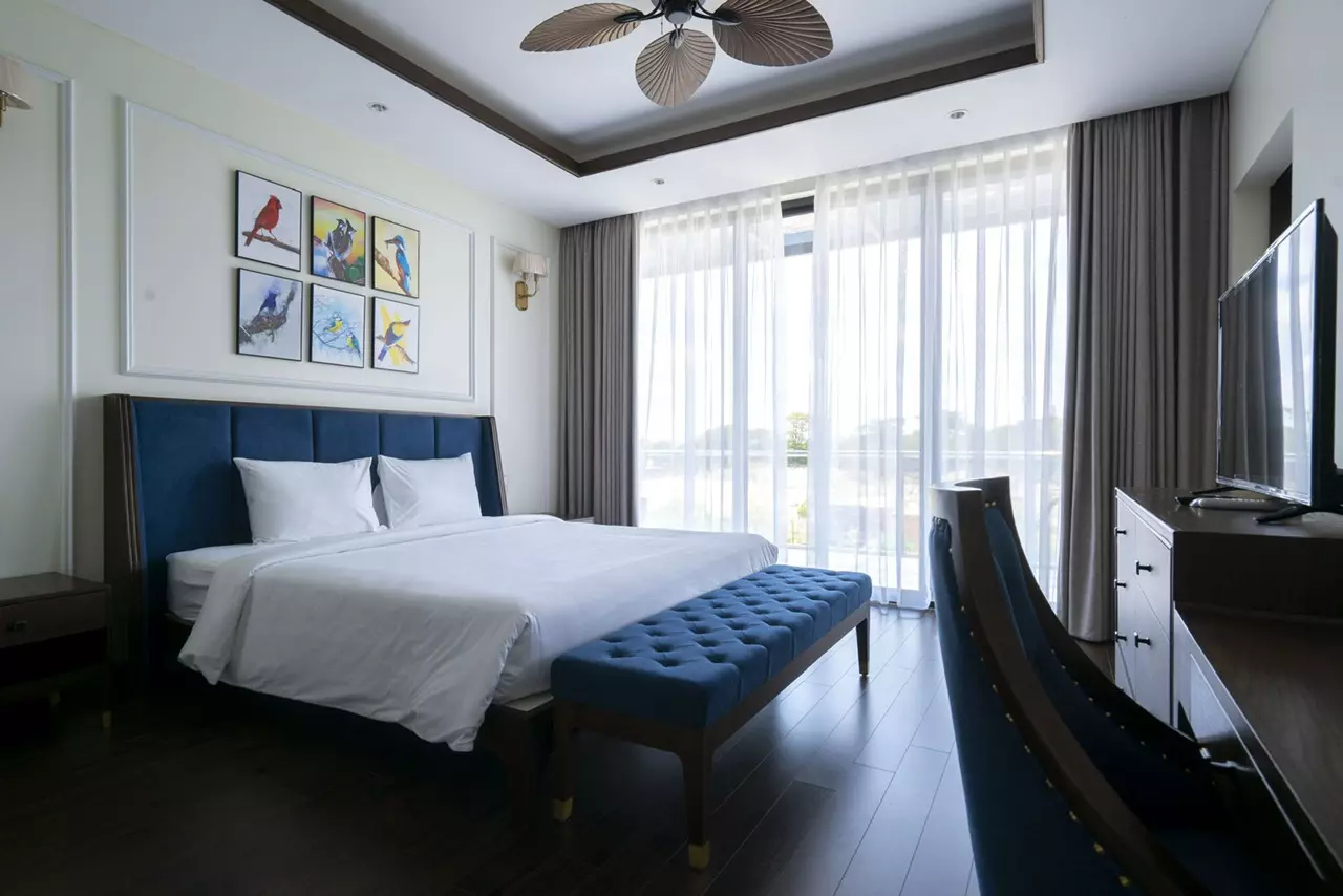 nội thất bên trong phòng ngủ bay villa