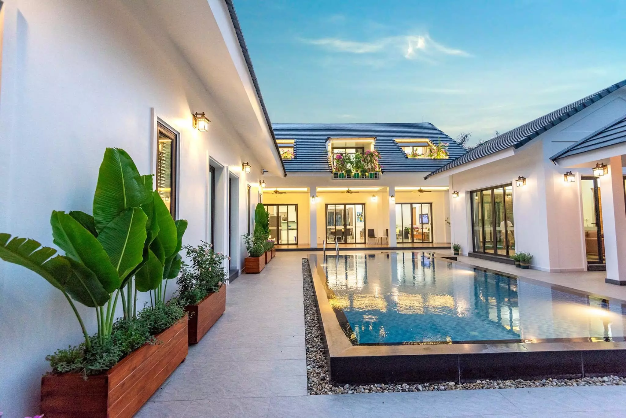 một góc của villa blue mountain