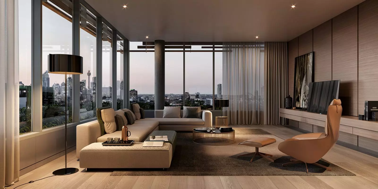 căn hộ penthouse mang phong cách châu âu