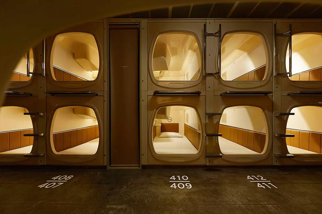 diện tích phòng capsule hotel nhỏ hẹp