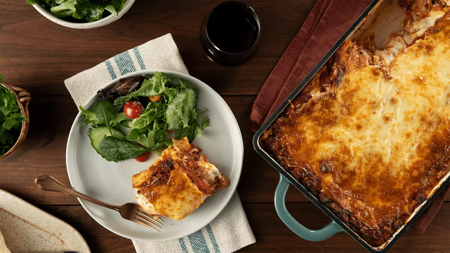 món lasagna tự làm tại nhà