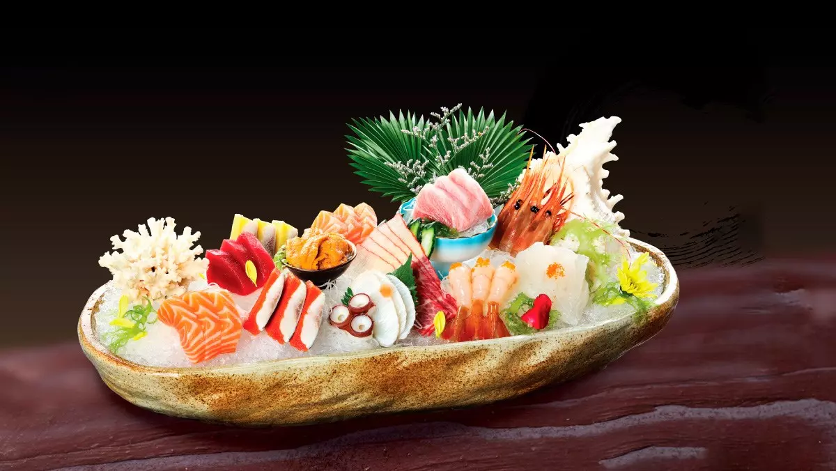 sashimi hải sản hấp dẫn