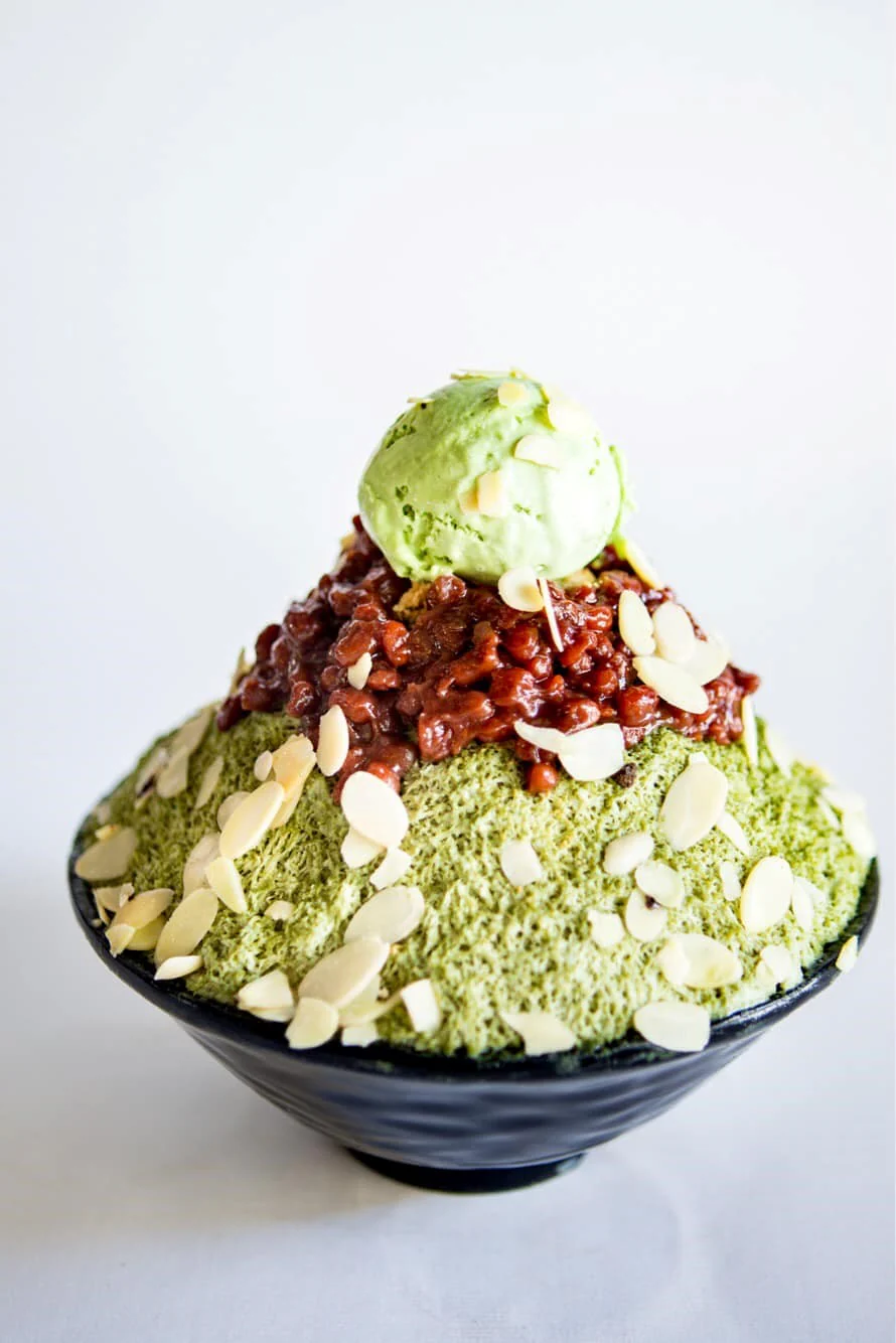 bingsu trà xanh 