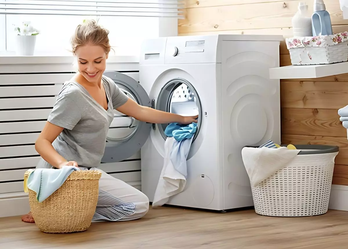 laundry đưa đồ bẩn đi giặt