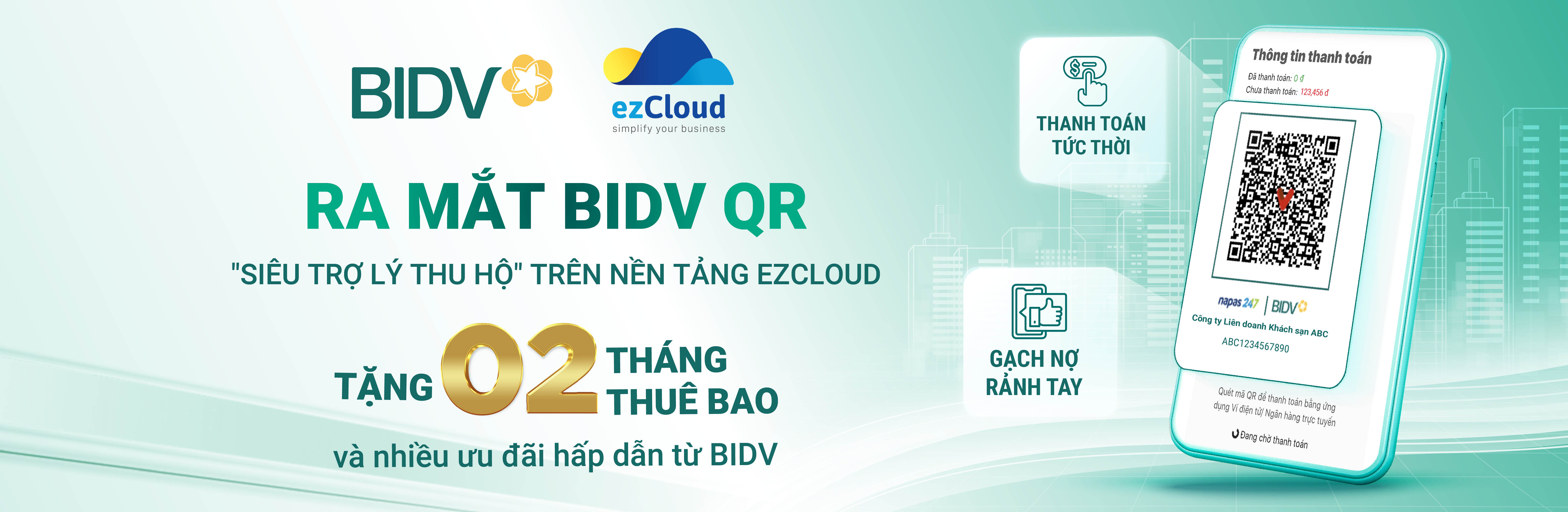 Banner ezCloud x BIDV