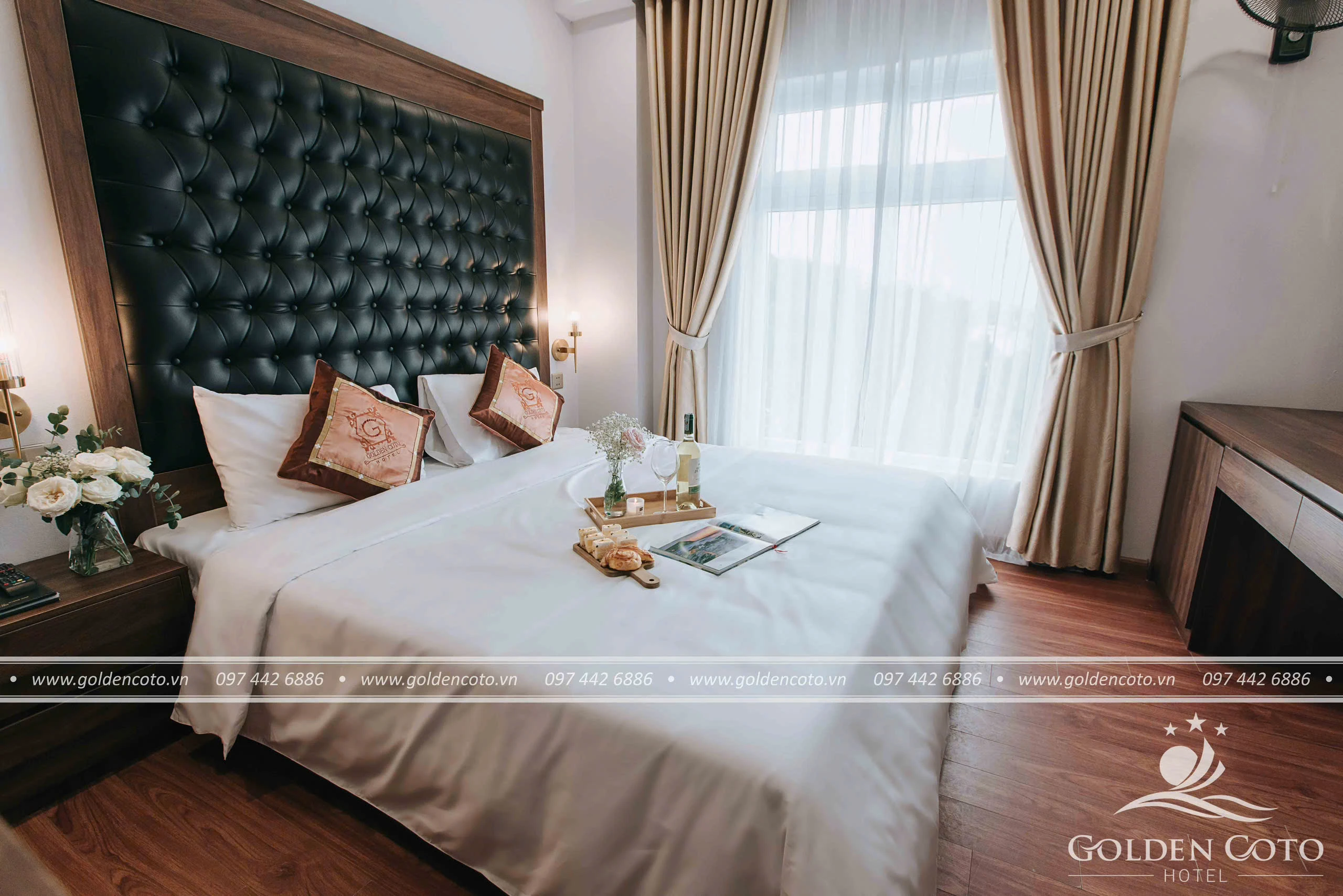phòng nghỉ khách sạn golden cô tô hotel 