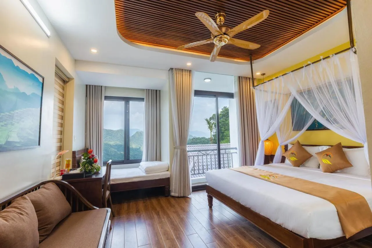 phòng nghỉ central hills pù luông resort
