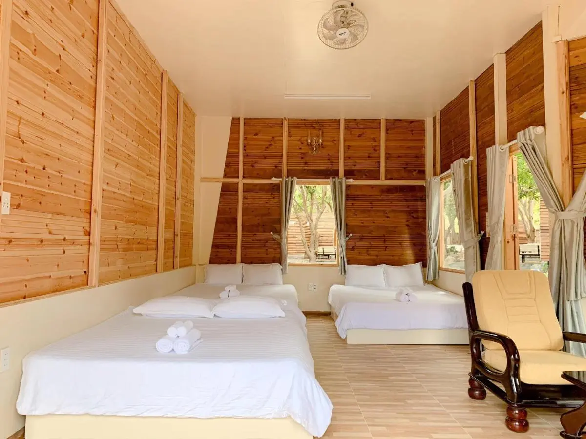 phòng ngủ tiện nghi tại Mango Homestay Phước Hải