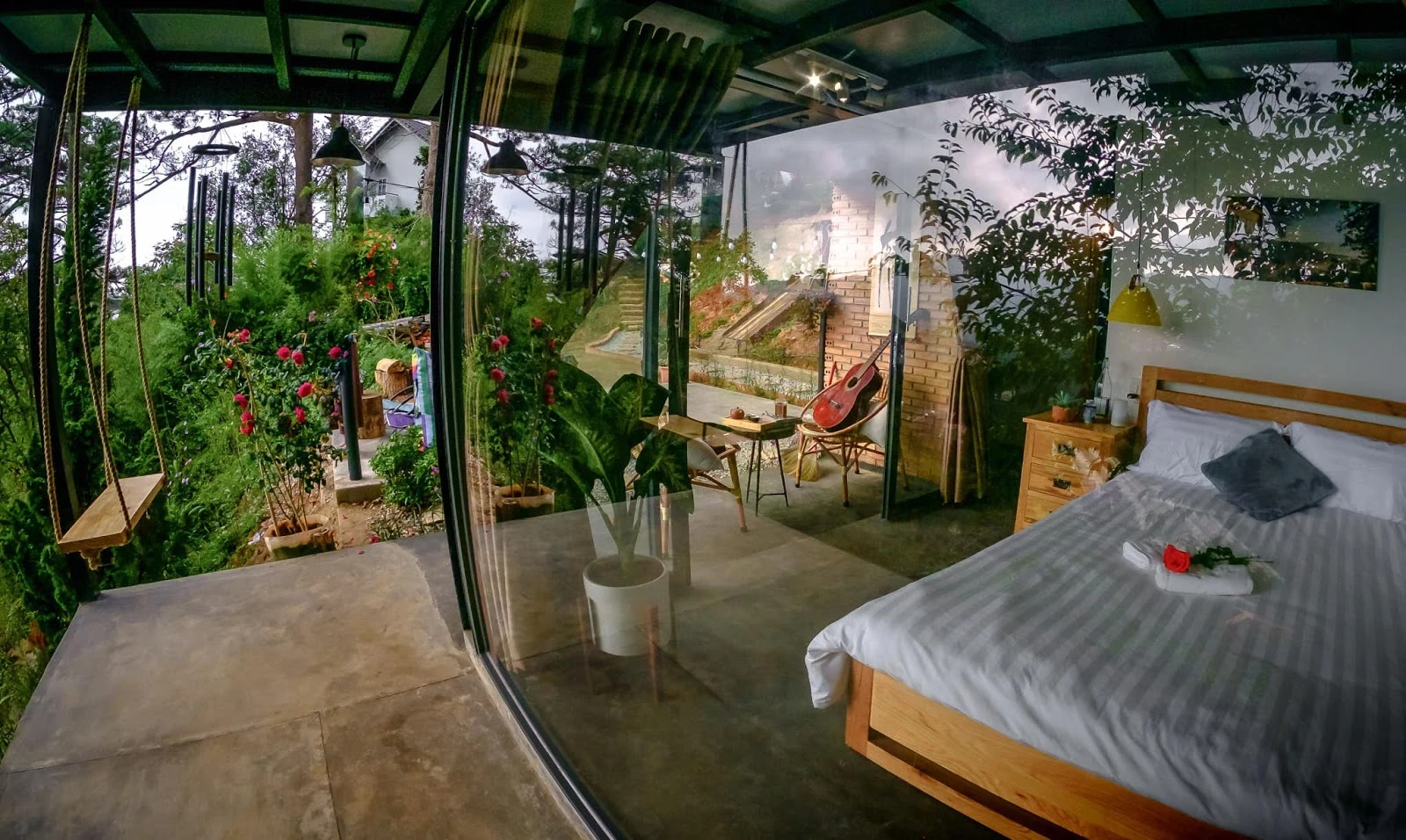 phòng nghỉ leng keng dalat homestay