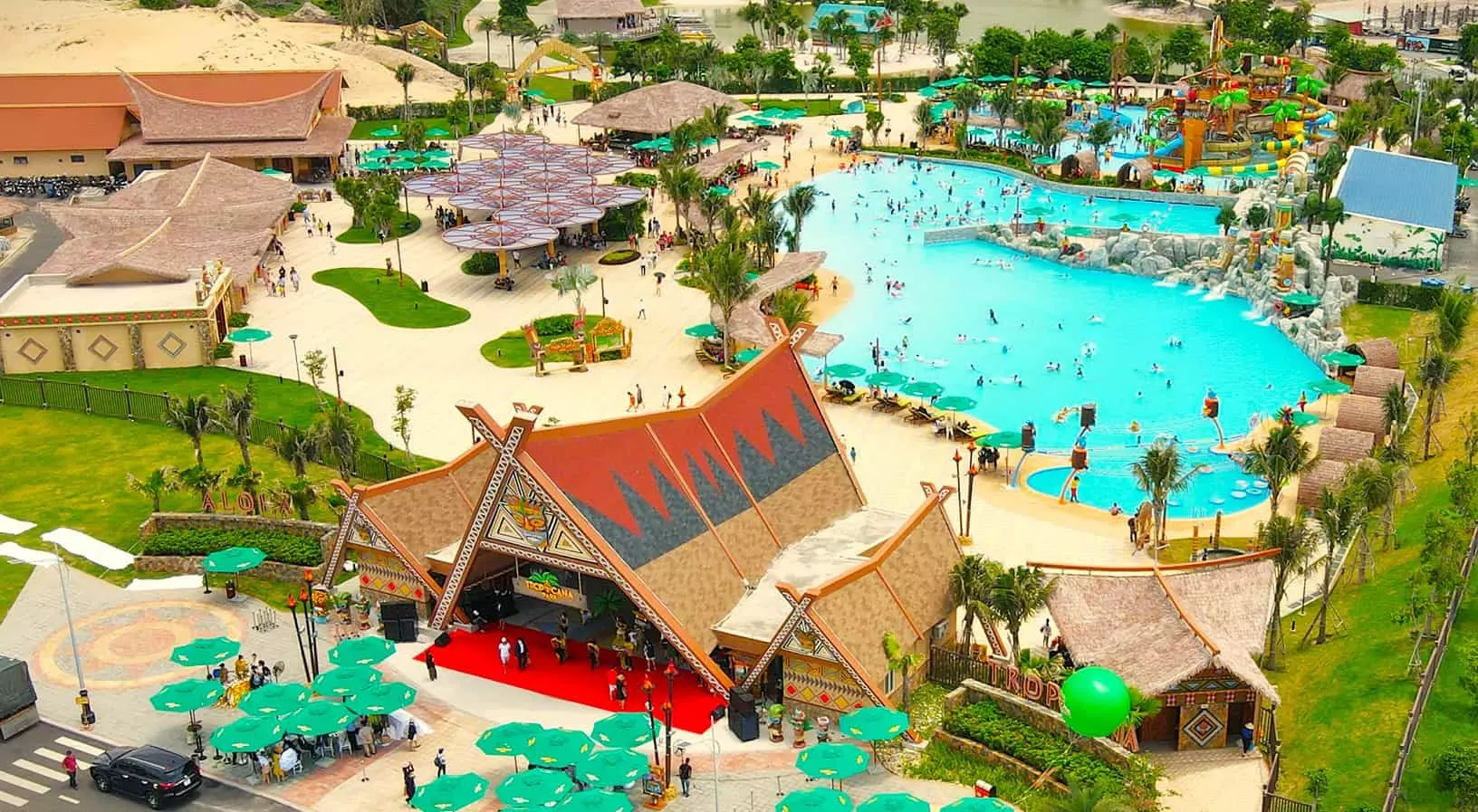 công viên tropicana park hồ tràm nhìn từ trên cao