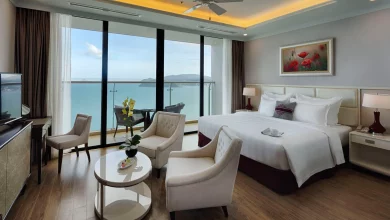 phòng ngủ tại vinpearl condotel beachfront resort nha trang