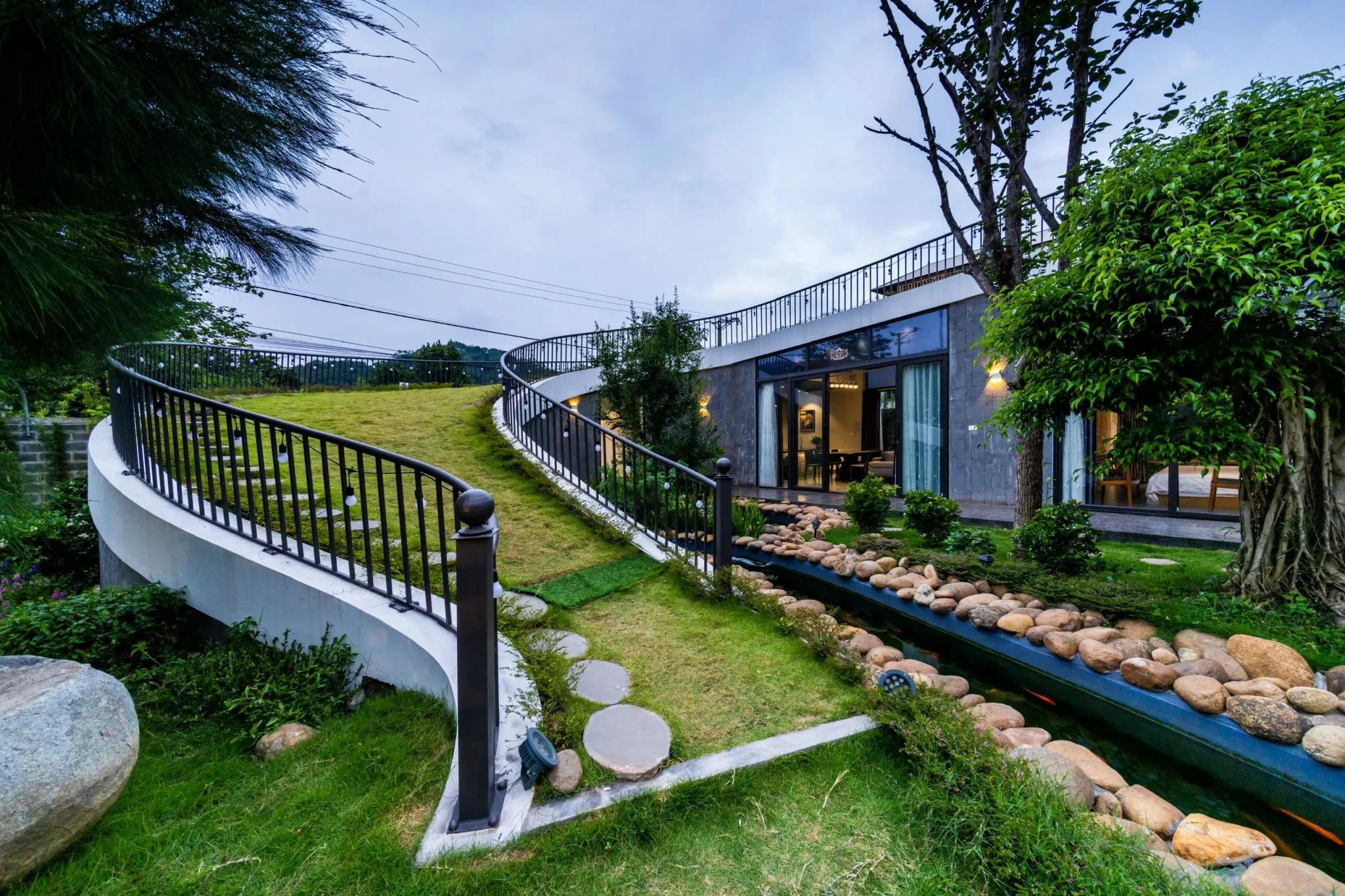 khuôn viên tại green villas sóc sơn