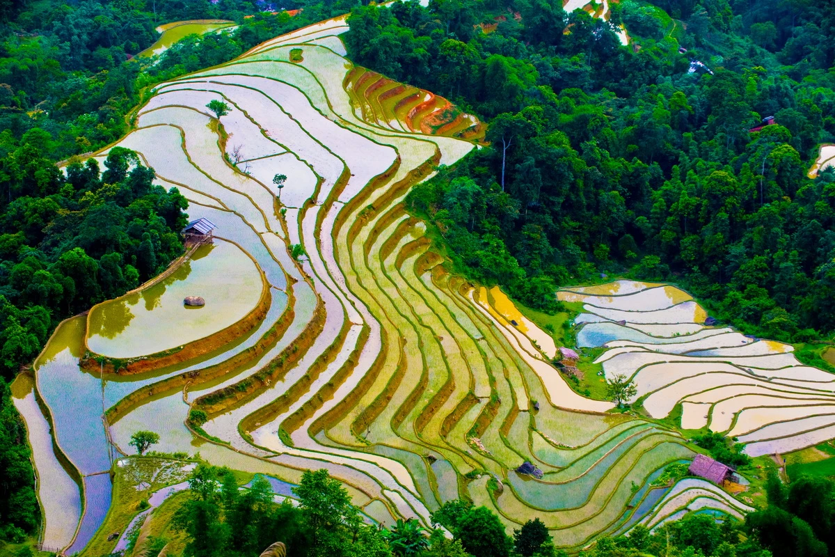 mùa nước đổ tại hà giang 