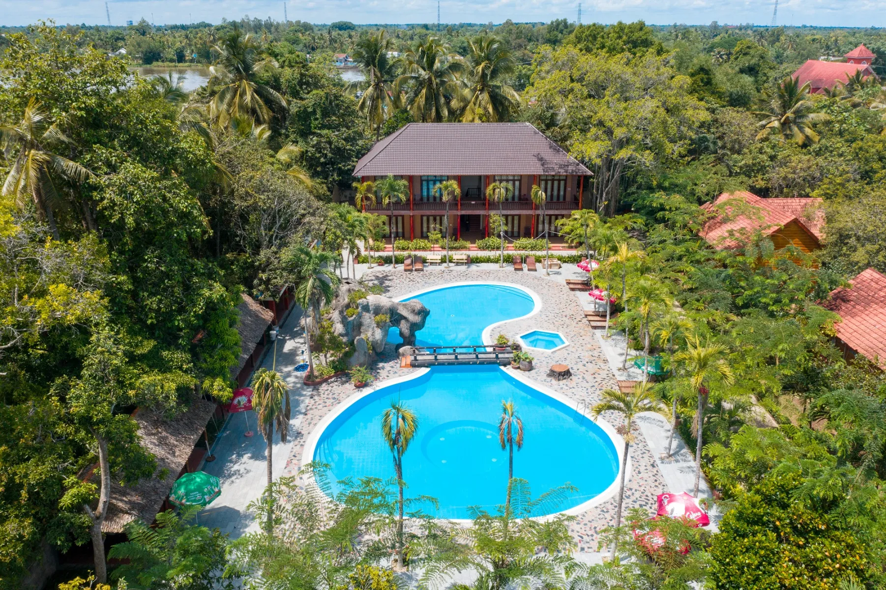 mỹ khánh resort nhìn từ trên cao