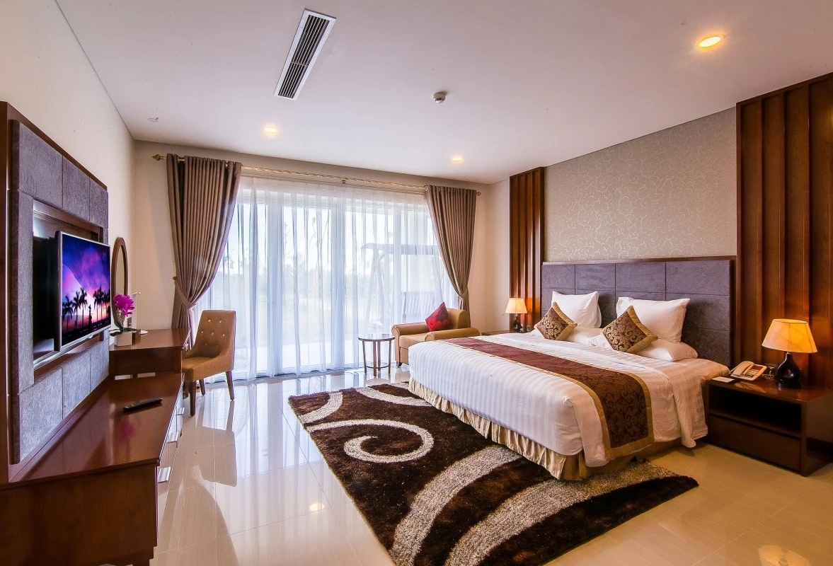 phòng nghỉ tại gold coast resort quảng bình 