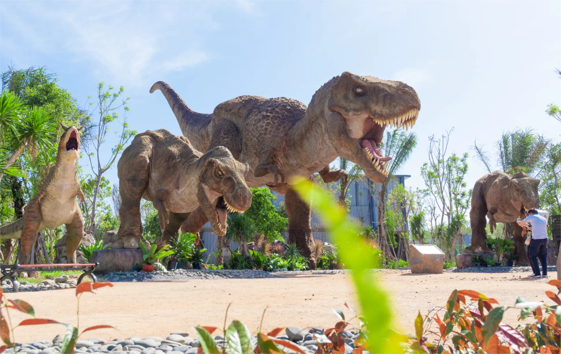 khám phá mô hình khủng long tại dino park