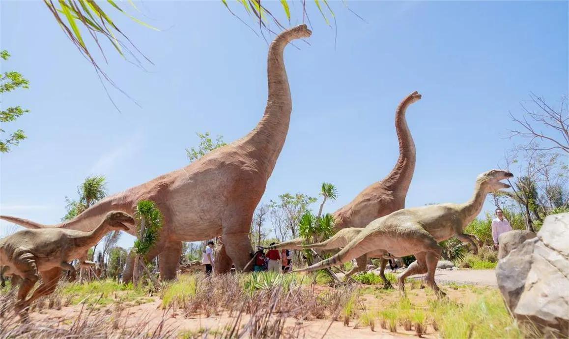 mô hình khủng long tại dino park phan thiết