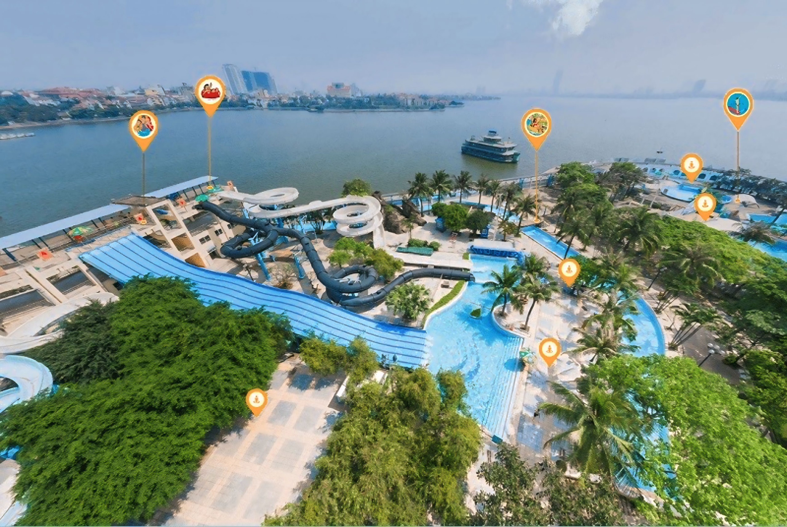 Công viên nước Hồ Tây - điểm đến lý tưởng giải nhiệt mùa hè (Ảnh Sưu tầm)