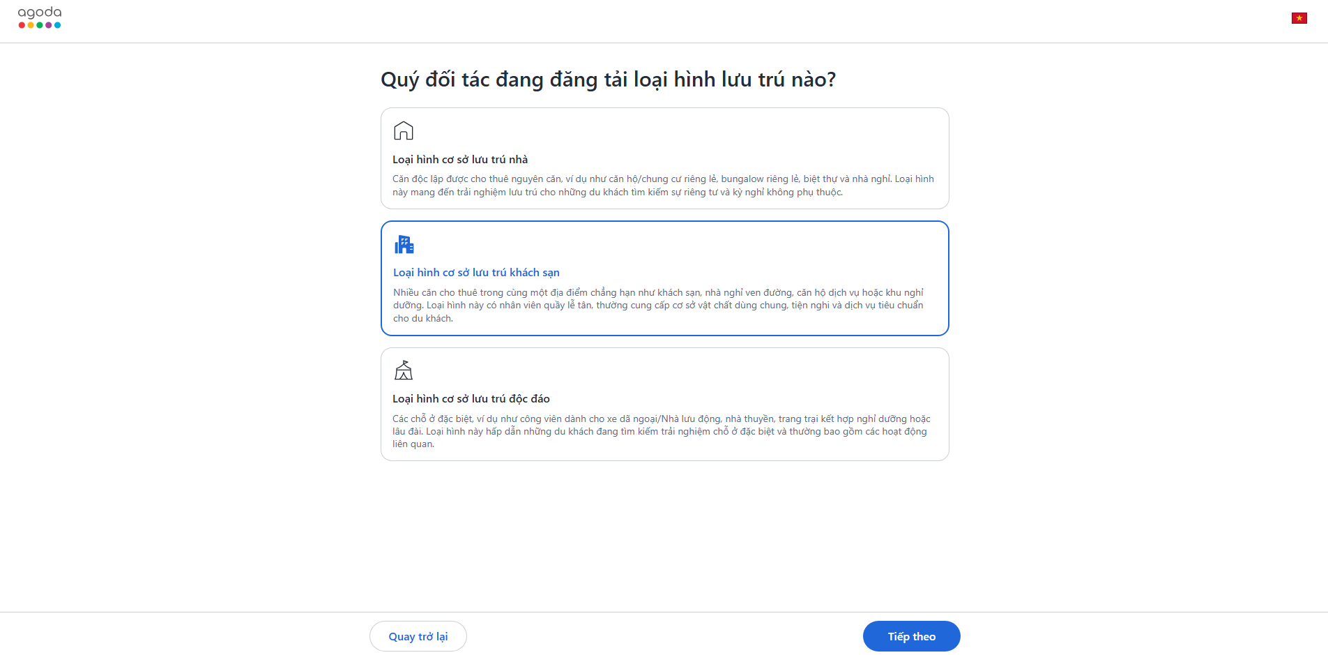 Hoàn tất thông tin đăng ký