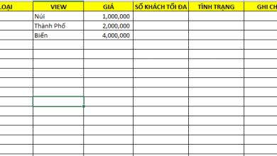 file quản lý khách sạn bằng excel