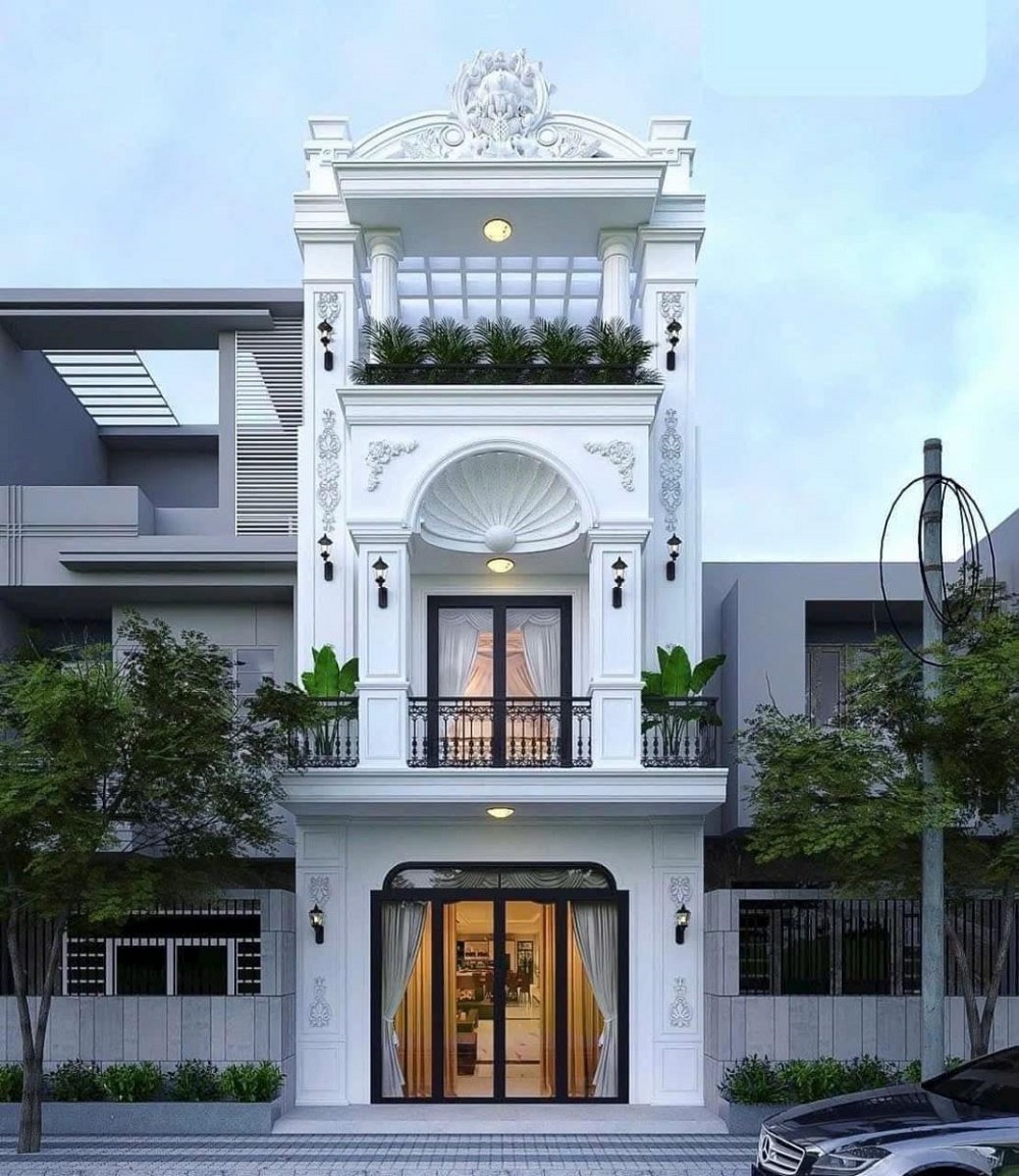 Bố cục mặt tiền cân đối