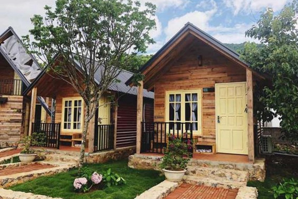 Mẫu homestay nhà vườn kết hợp quán cà phê