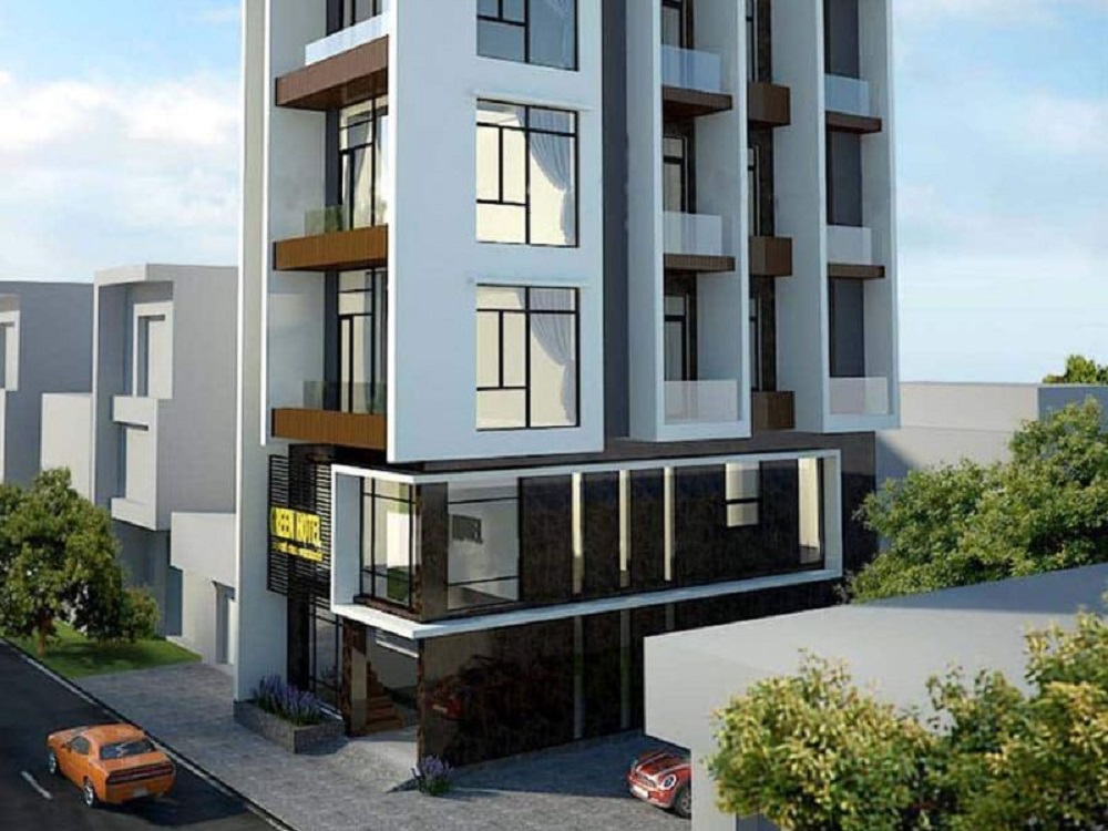 Mẫu khách sạn 2 sao mặt tiền hẹp
