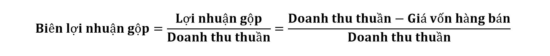Công thức tính lợi nhuận gộp