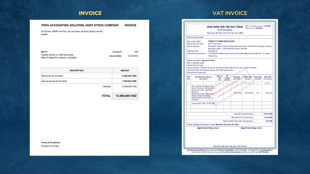 Hóa đơn VAT dùng để làm gì?