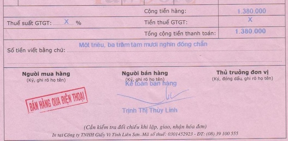 Hóa đơn đỏ là gì?